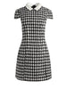 VELIA TWEED EMBELLISHED COLLAR MINI DRESS