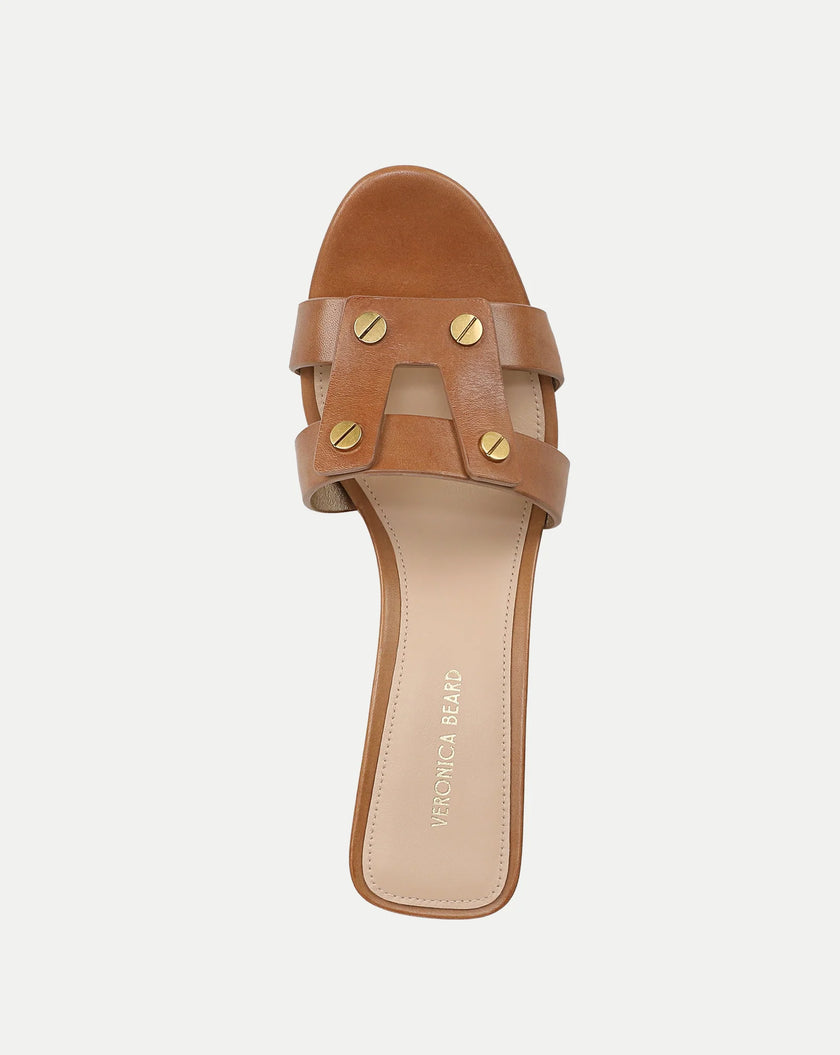 VIA MID HEEL SANDAL