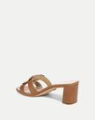 VIA MID HEEL SANDAL