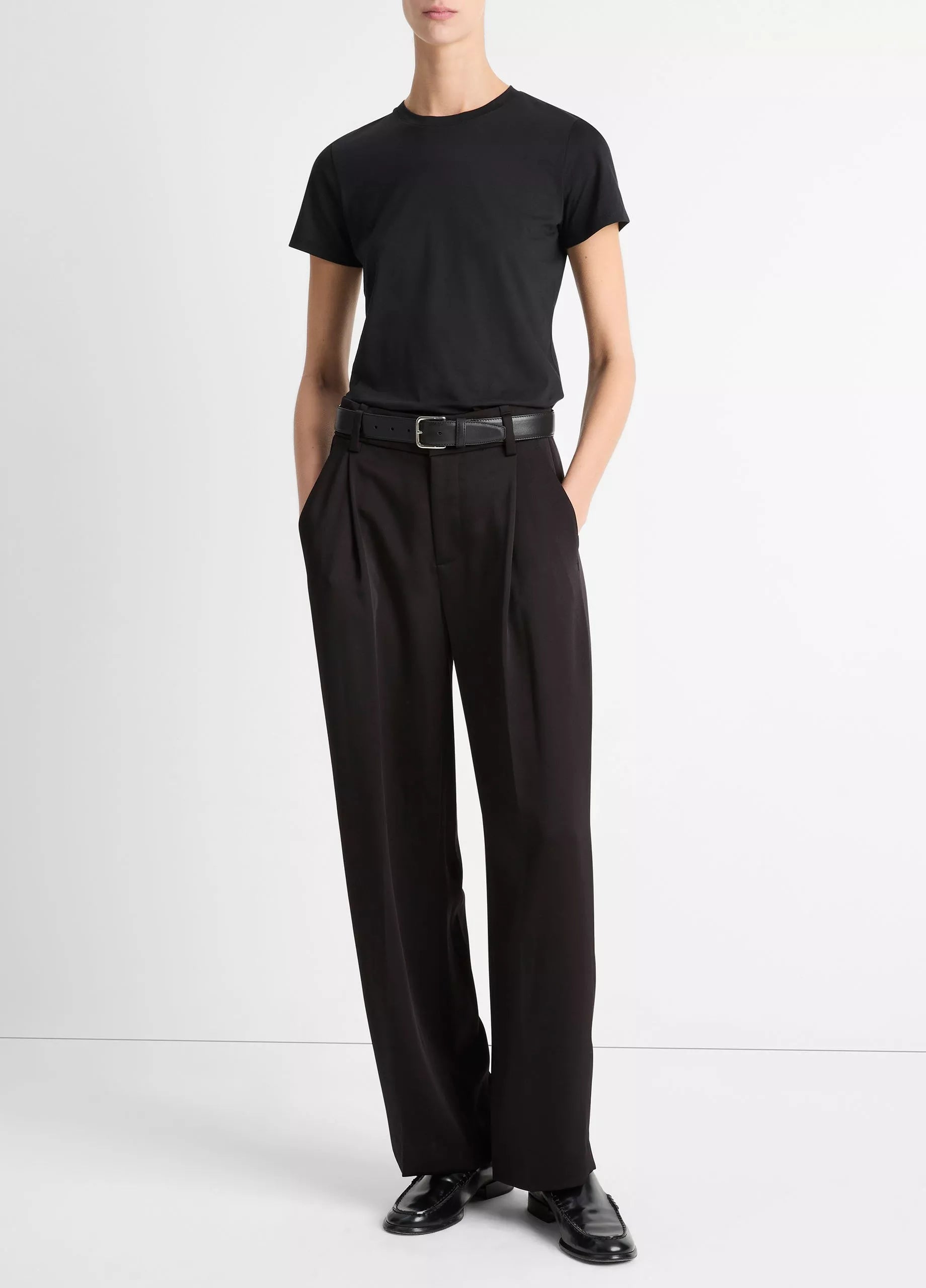 ESSENTIAL PIMA COTTON CREW NECK TSHIRT