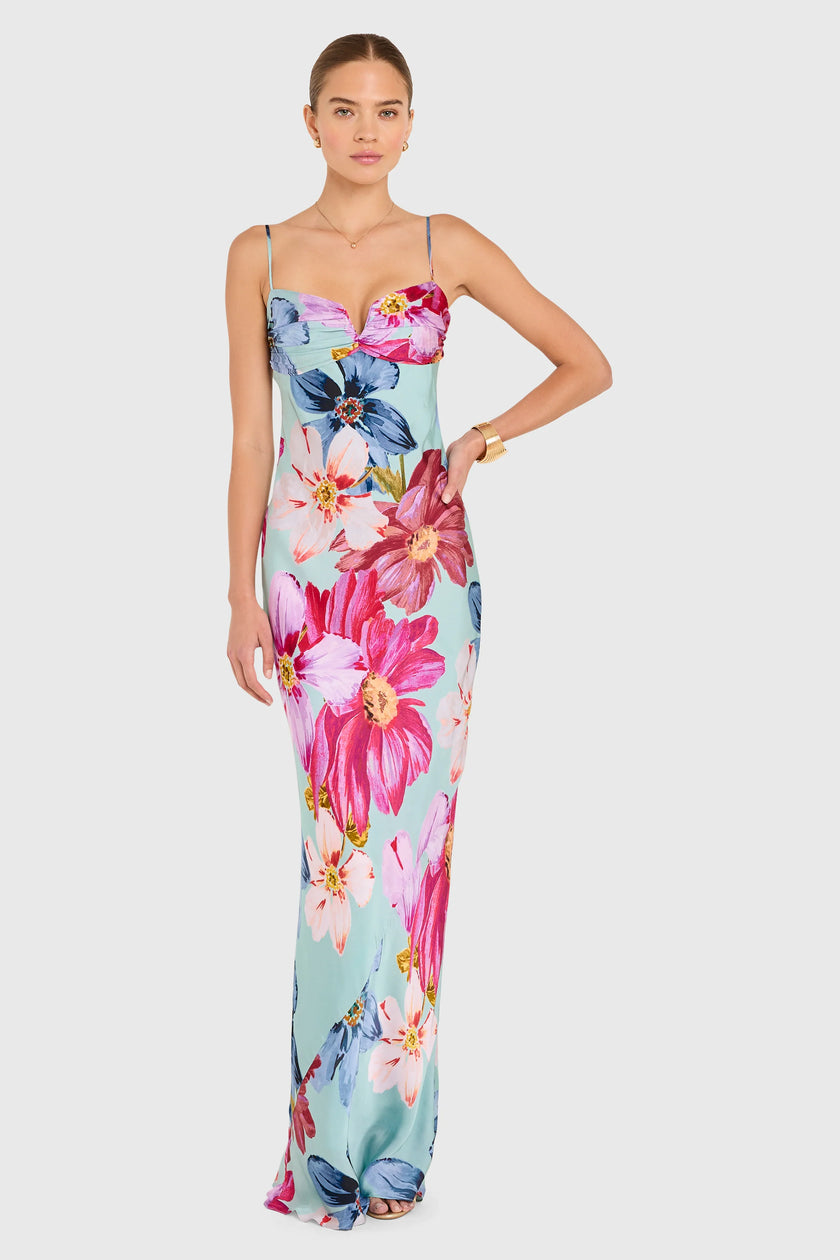 IRA MAXI DRESS IN DAPHNE FLORAL