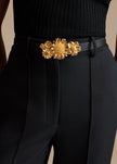 FLOWER GARLAND BUCKLE BELT