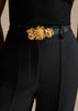 FLOWER GARLAND BUCKLE BELT