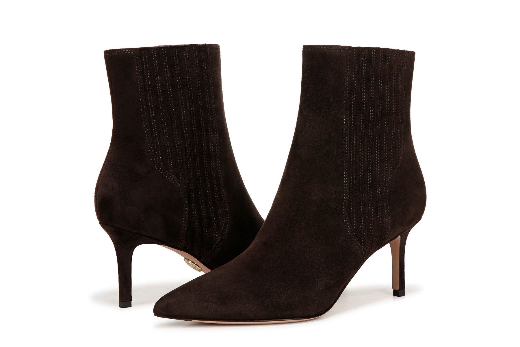 LISA SUEDE MID HEEL BOOTIE