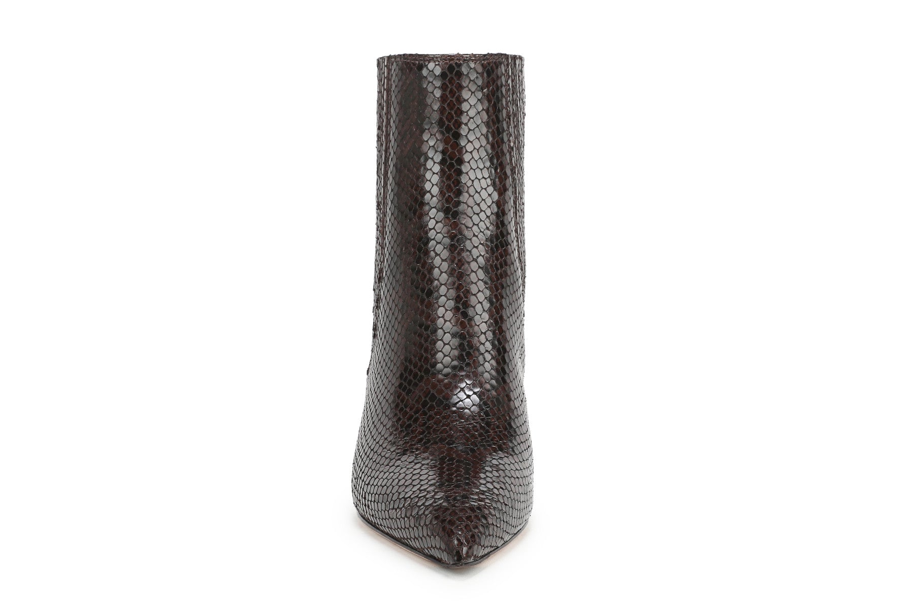 LISA MID HEEL ANKLE BOOT IN ESPRESSO SNAKE