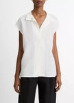 VOILE CAP SLEEVE BLOUSE