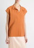 VOILE CAP SLEEVE BLOUSE