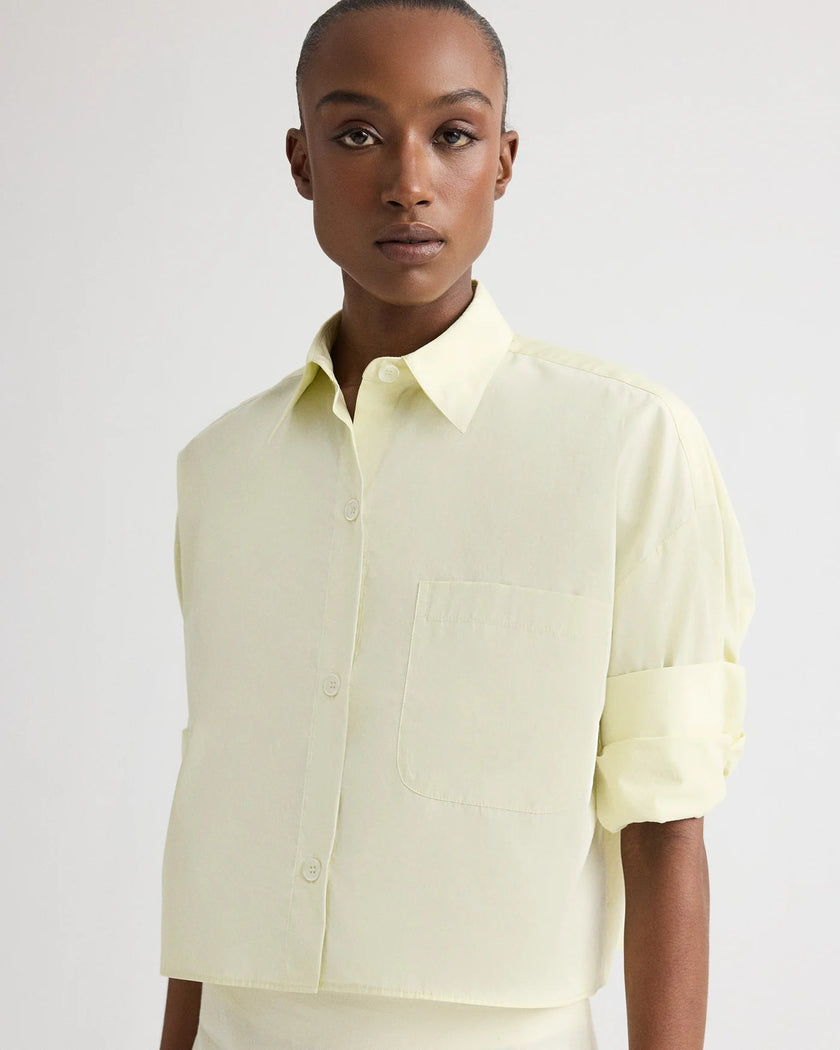 NEXT EX SHIRT IN SUPERFINE COTTON GLASS GREEN
