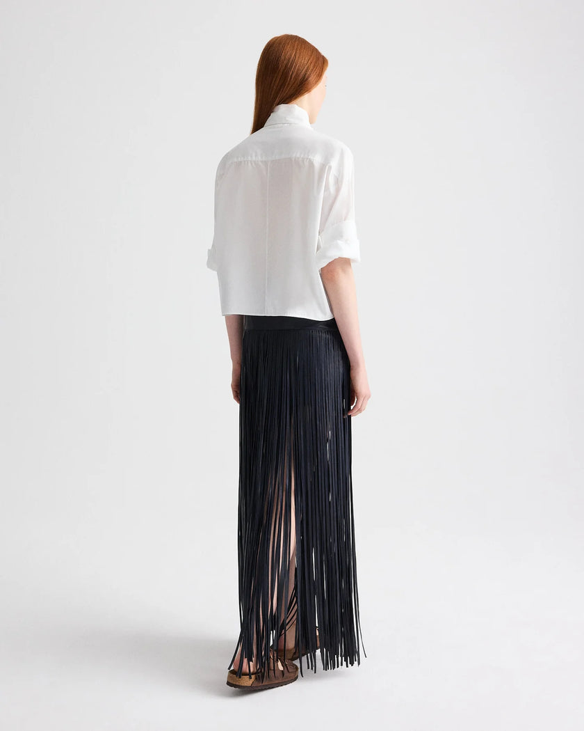 TIE ONE ON SHIRT IN SUPERFINE COTTON