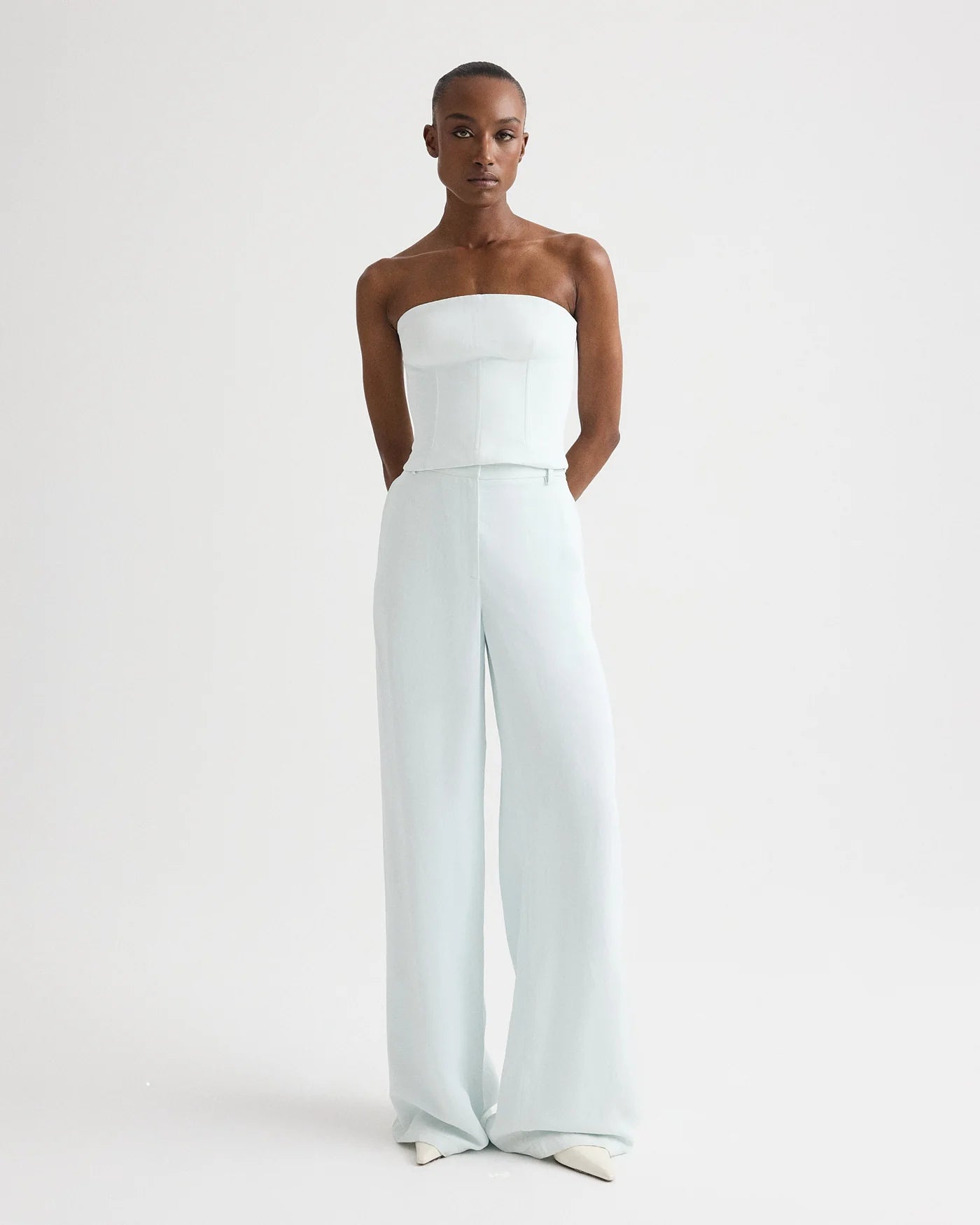 DYLAN PANT IN COATED VISCOSE LINEN