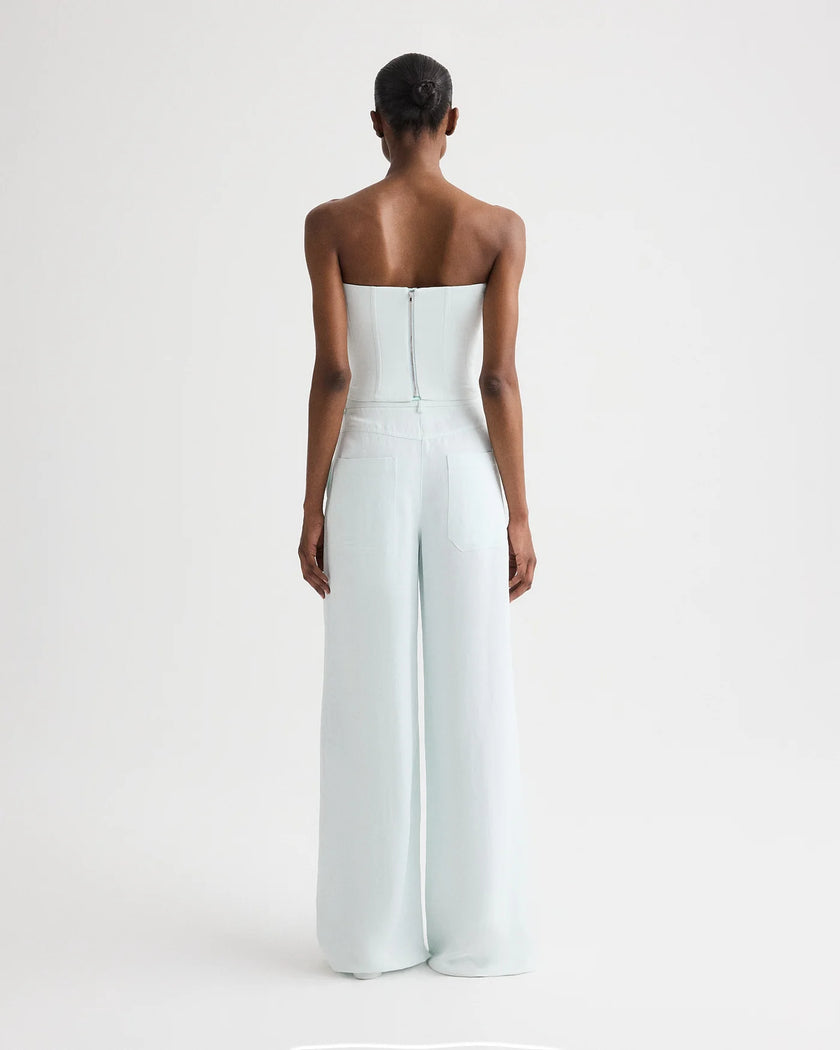 DYLAN PANT IN COATED VISCOSE LINEN