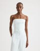 JILLIAN BUSTIER IN COATED VISCOSE LINEN