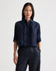 NEXT EX SHIRT WITH RUFFLE IN COTTON SILK ORGANZA