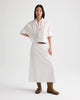 THE ALINE SKIRT IN DROP NEEDLE DOUBLE STRIPE