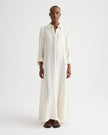 JENNYS GOWN IN LADDER WEAVE LINEN