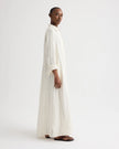 JENNYS GOWN IN LADDER WEAVE LINEN