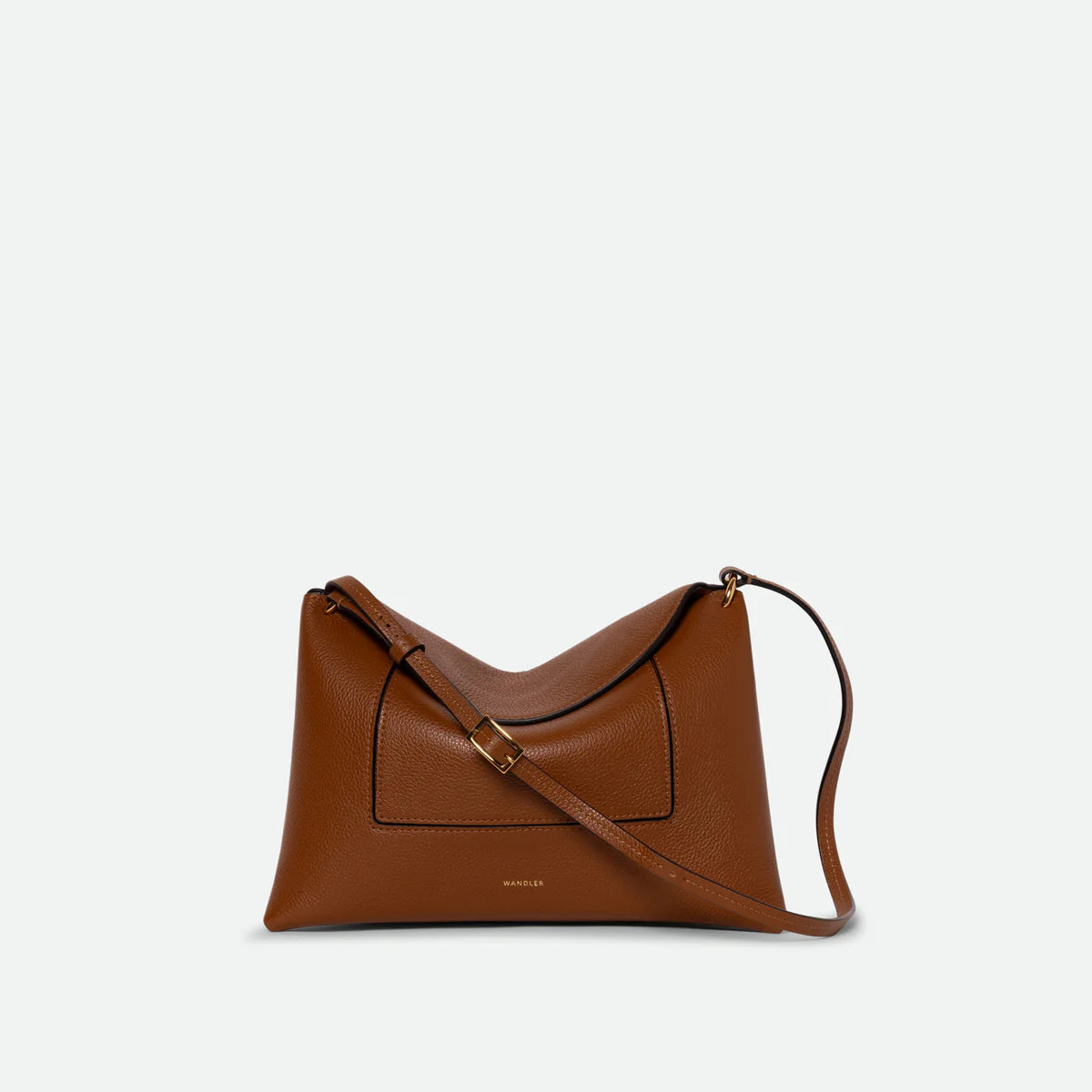 PENELOPE SLOUCH BAG IN TAN CRUST
