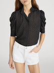 THE GILLIAN TOP IN BLACK MULTI