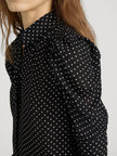 THE GILLIAN TOP IN BLACK MULTI