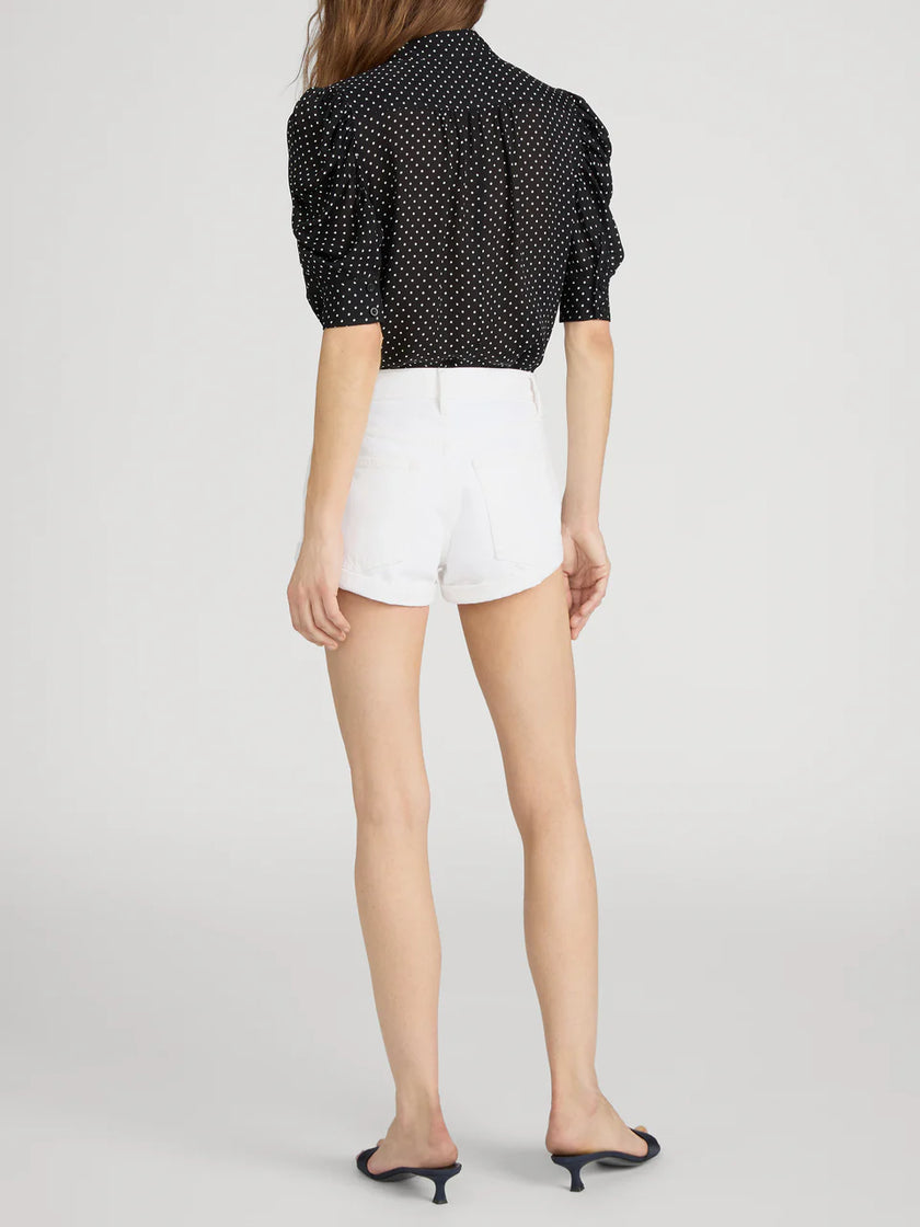THE GILLIAN TOP IN BLACK MULTI