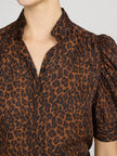 THE GILLIAN TOP IN LIGHT LEOPARD