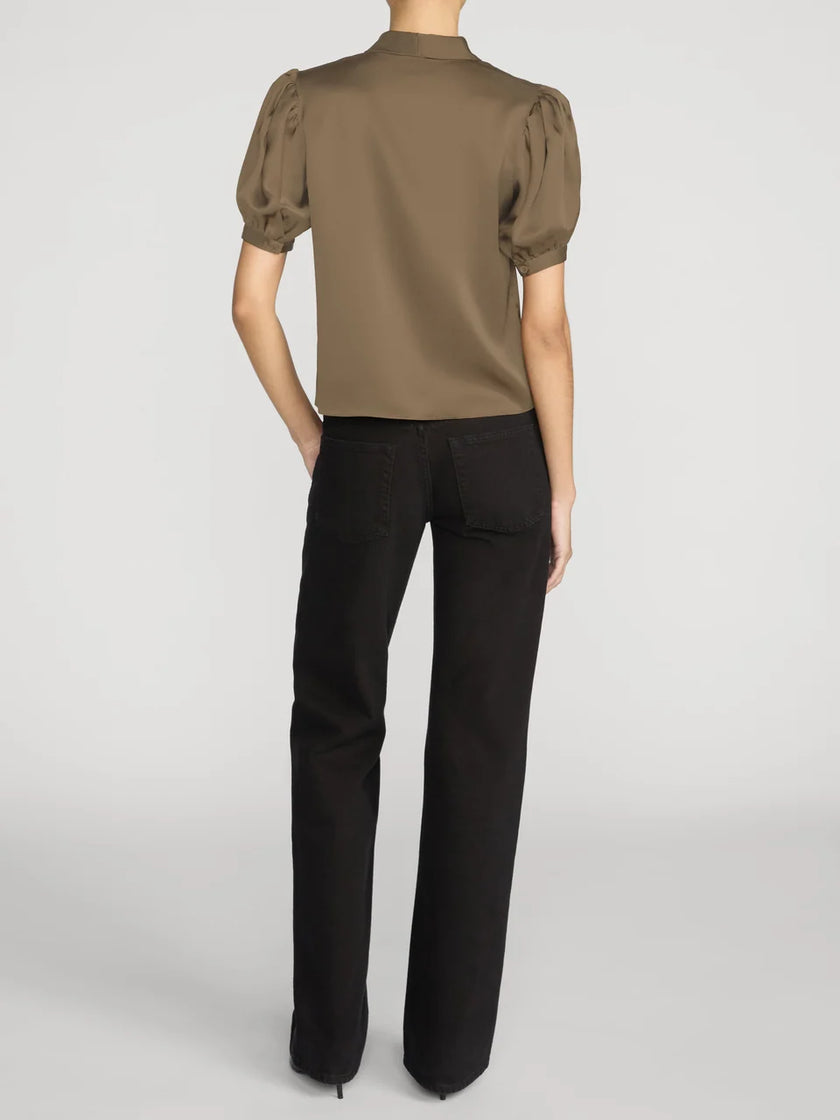 THE SONNET BLOUSE IN MOSS