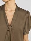 THE SONNET BLOUSE IN MOSS