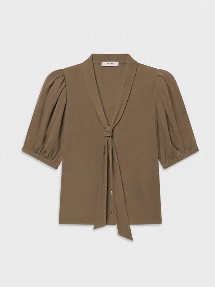 THE SONNET BLOUSE IN MOSS