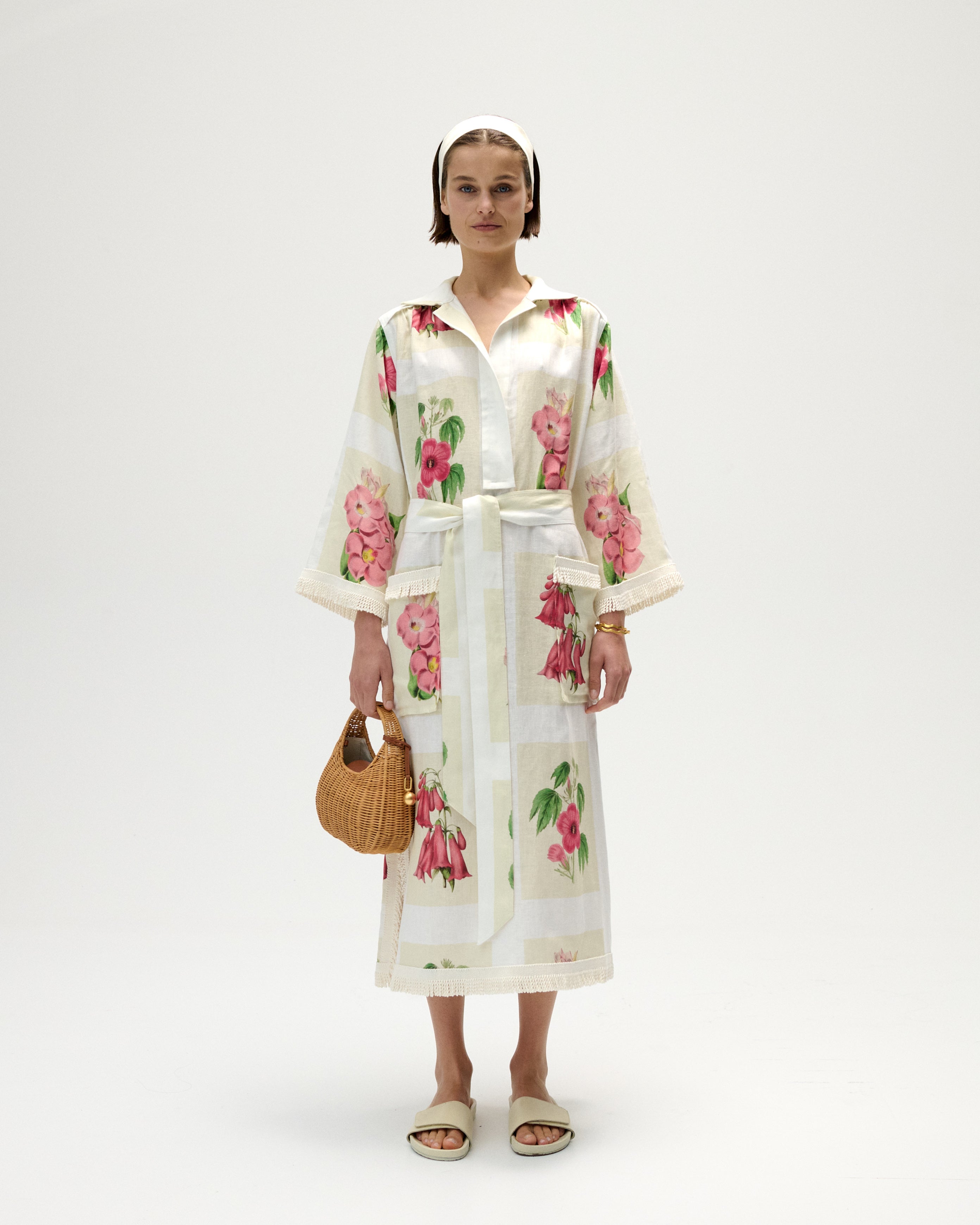 VERANDAH FLORAL LONG TUNIC DRESS