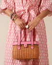 WILLOW WICKER BASKET IN PINK