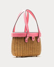 WILLOW WICKER BASKET IN PINK