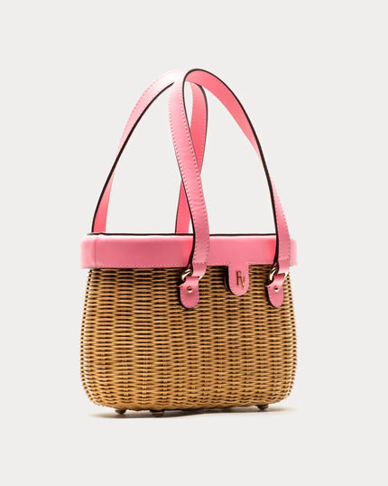 WILLOW WICKER BASKET IN PINK