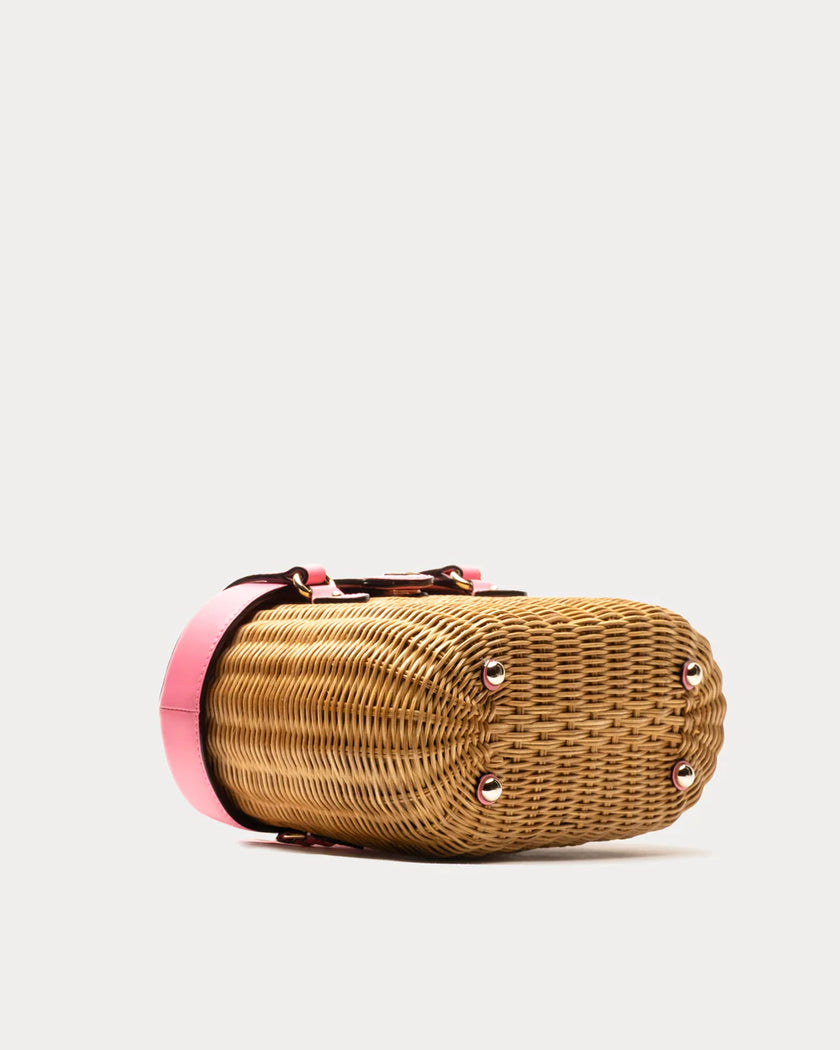 WILLOW WICKER BASKET IN PINK