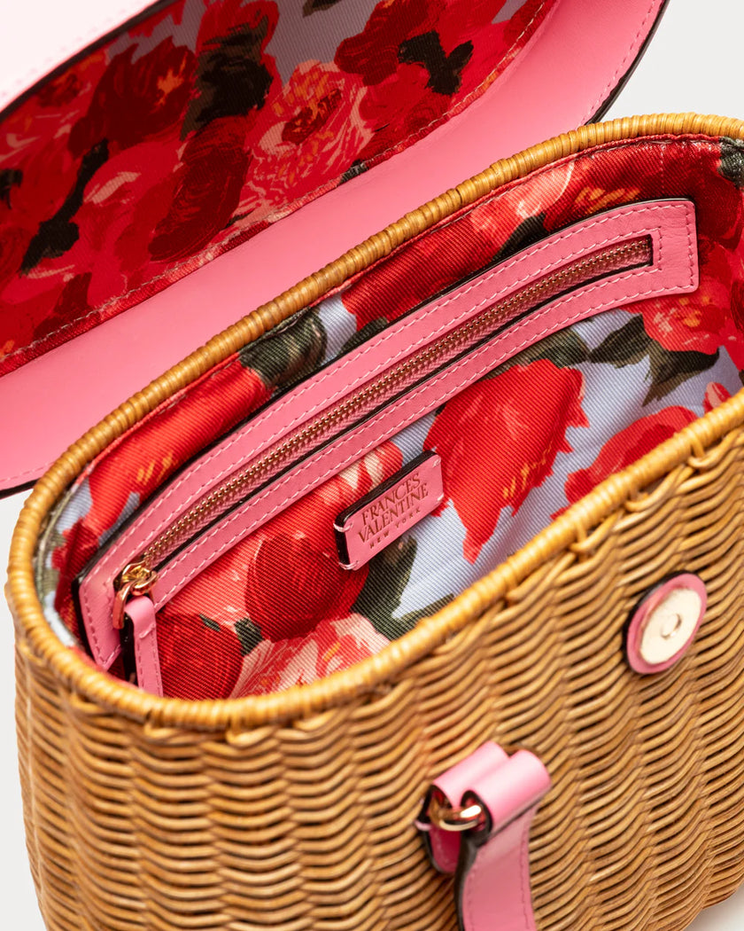 WILLOW WICKER BASKET IN PINK