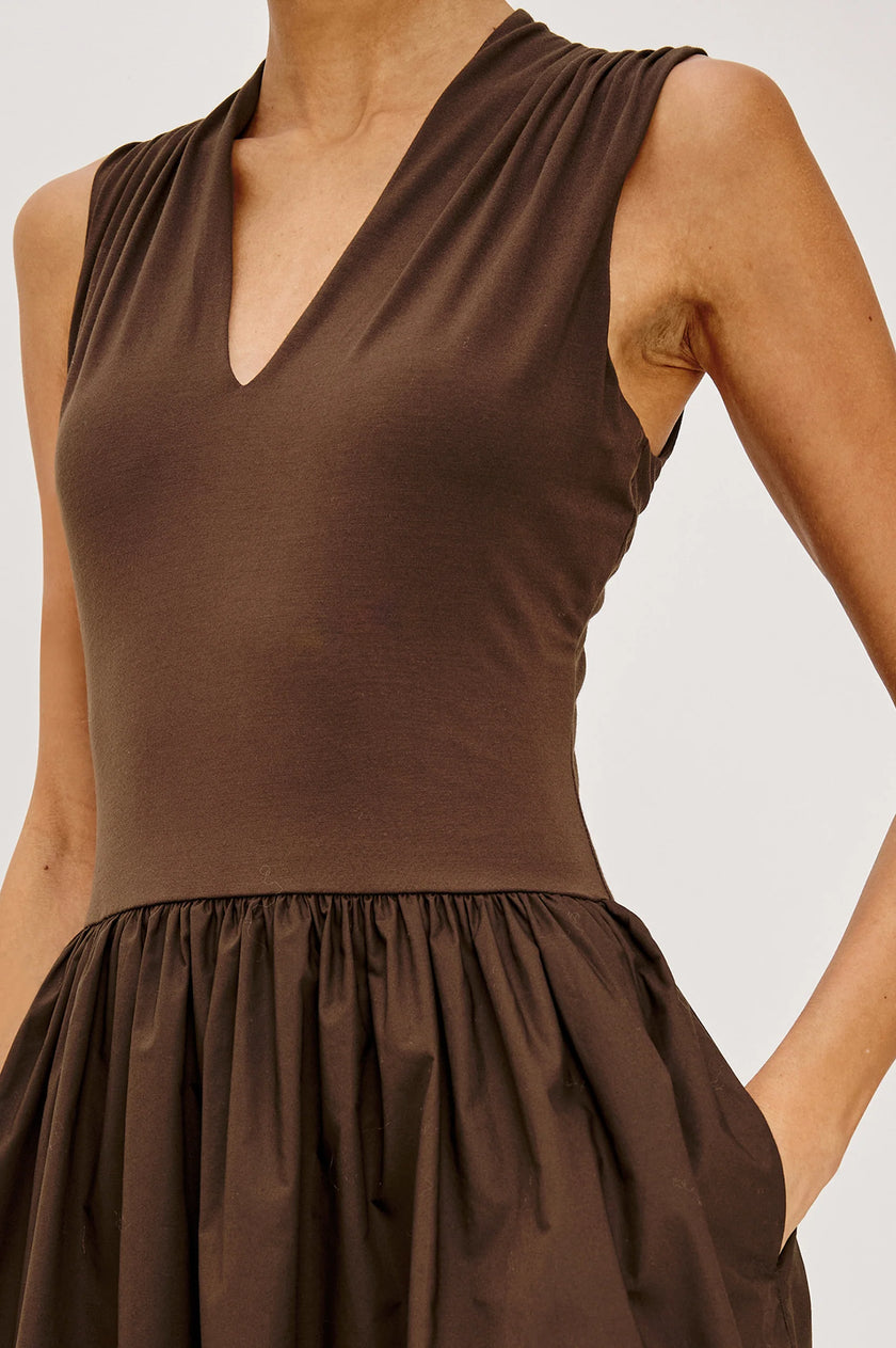 WINNIE DRESS IN ESPRESSO