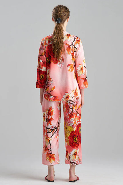 WINTER PEONY SATIN PJ
