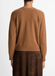 WOOL AND CASHMERE BLEND POCKET VNECK CARDIGAN