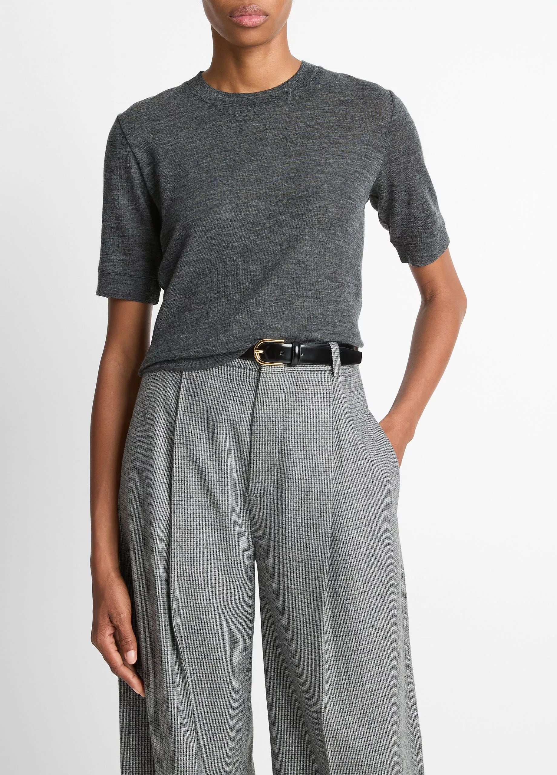 WOOL SHRUNKEN TSHIRT