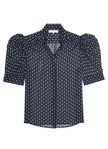 THE TIE PRINT GILLIAN TOP