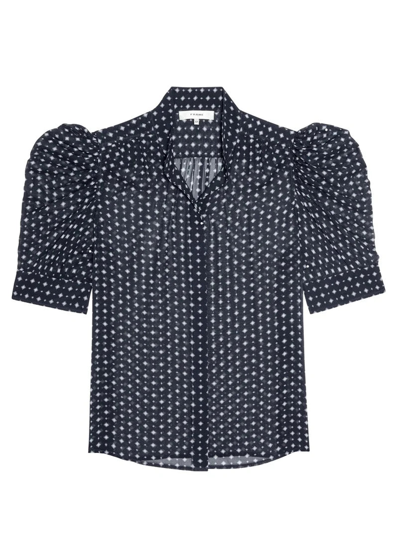 THE TIE PRINT GILLIAN TOP