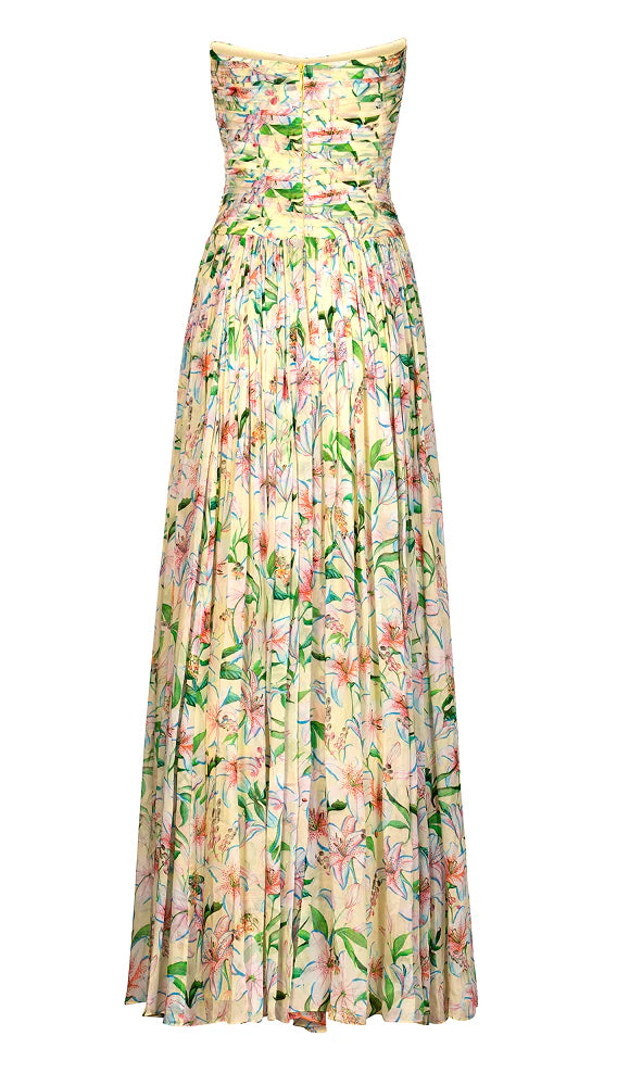 YELLOW LILY BLOSSOM GOWN