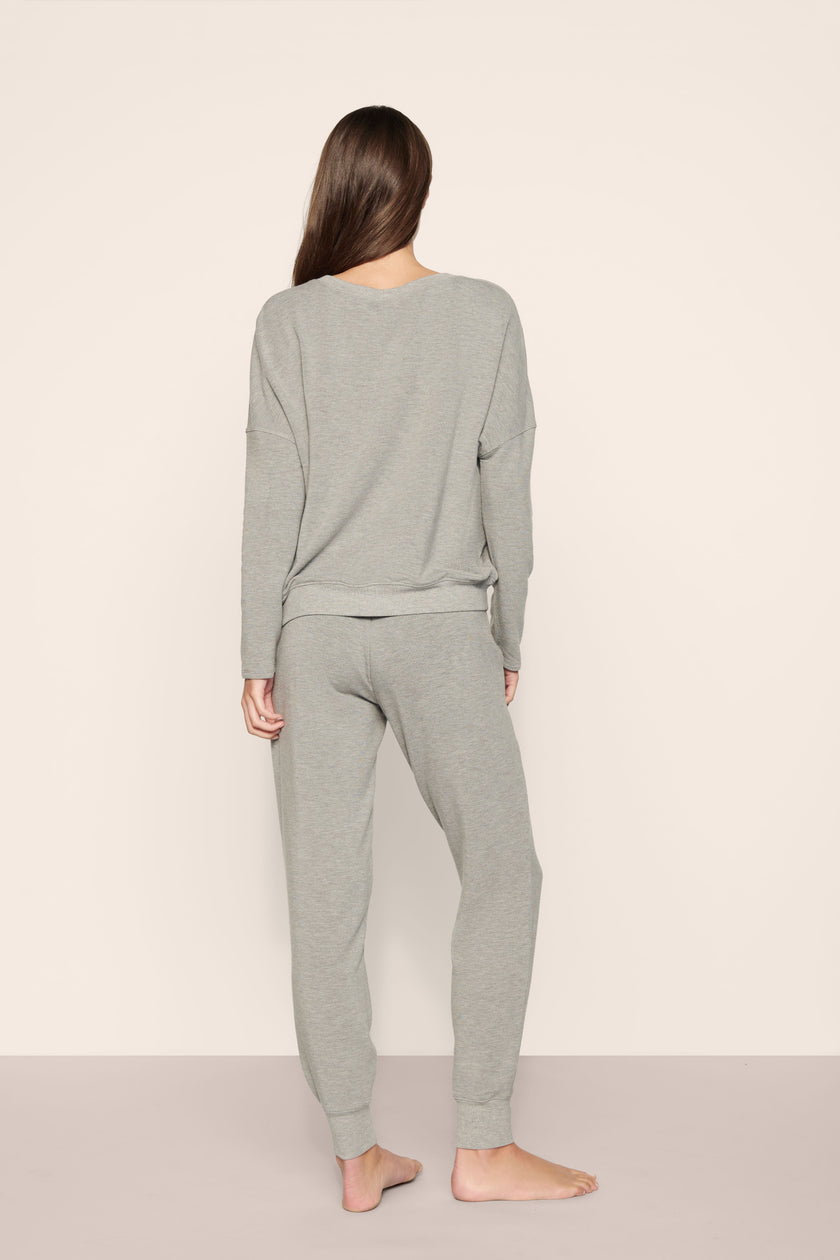 SOFTEST SWEATS JOGGER IN DARK HEATHER GREY