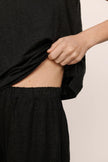 ORGANIC LINEN KNIT HIGH WAISTED PANT