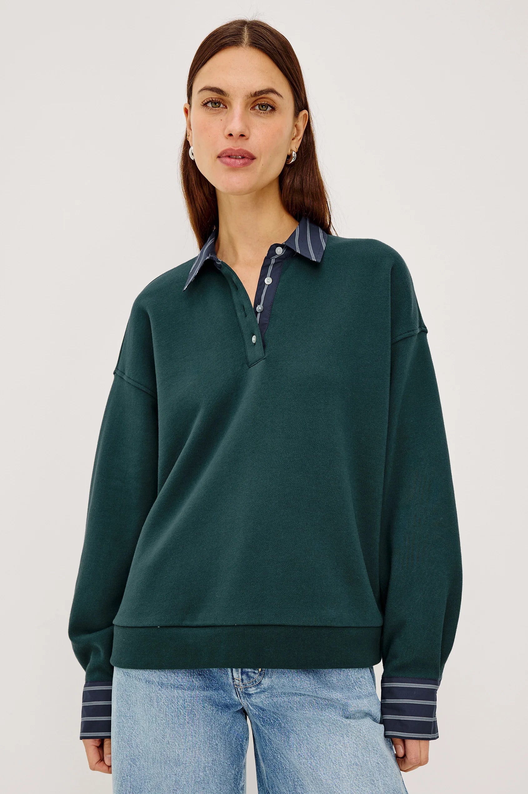 ZAVIER SWEATSHIRT IN FOREST