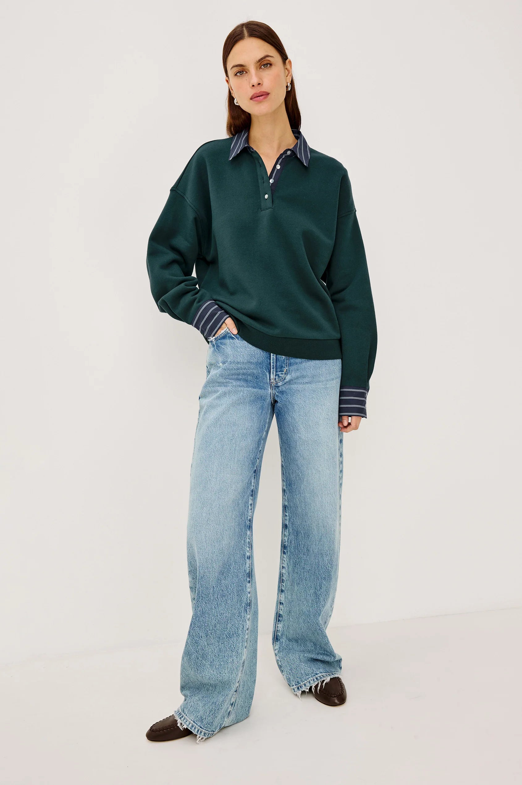 ZAVIER SWEATSHIRT IN FOREST
