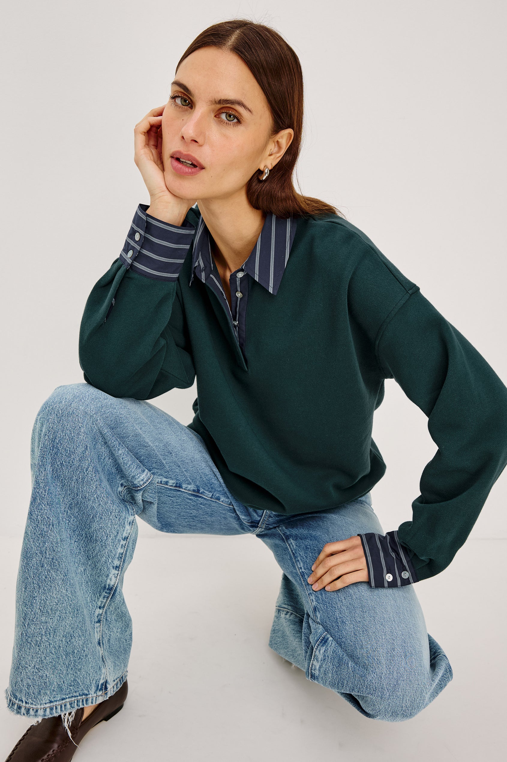 ZAVIER SWEATSHIRT IN FOREST