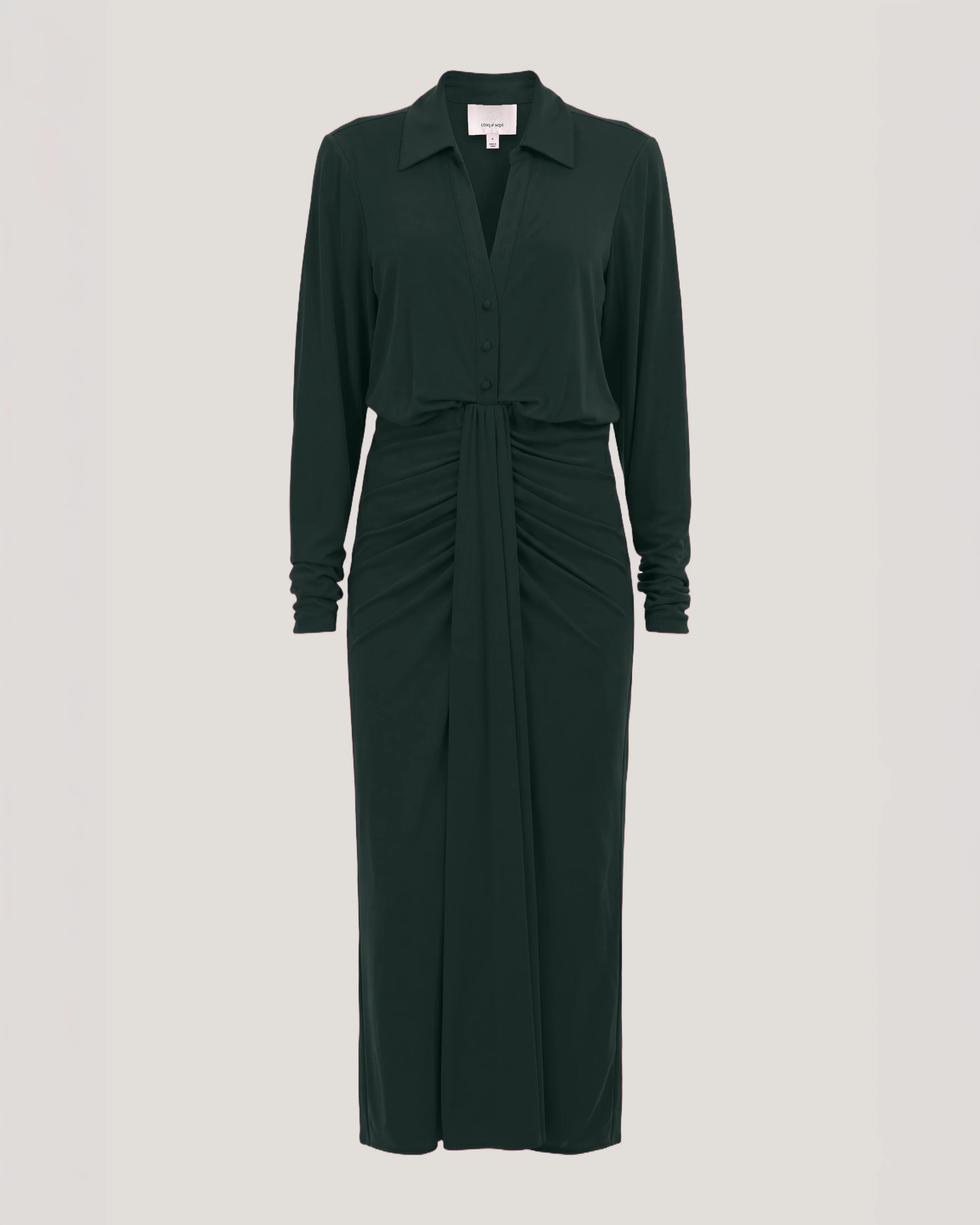 SEFERINA DRESS IN DEEP MALACHITE