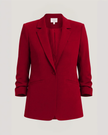 CREPE KHLOE BLAZER IN BERRYWINE