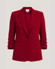 CREPE KHLOE BLAZER IN BERRYWINE