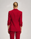 CREPE KHLOE BLAZER IN BERRYWINE